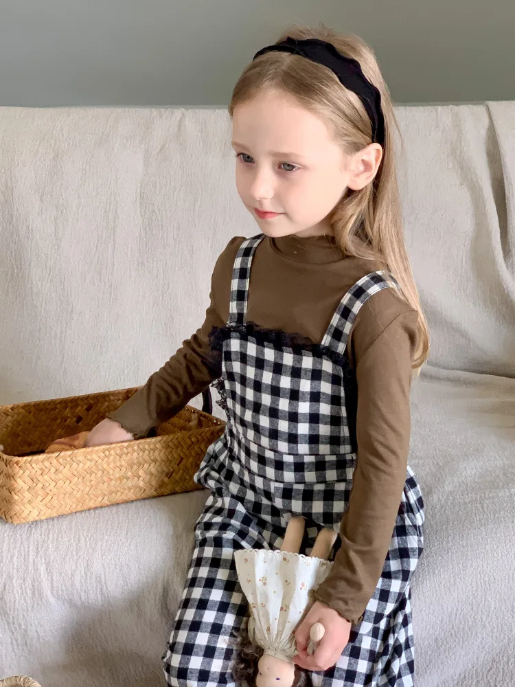 2023 Ancobear Vintage Suspender Pants for Girls Kids Boutique Design Plaid Wide-leg Overalls Children Autumn Outdoor Clothes
2023 Ancobear Vintage Suspender Pants for Girls Kids Boutique Design Plaid Wide-leg Overalls Children Autumn Outdoor Clothes