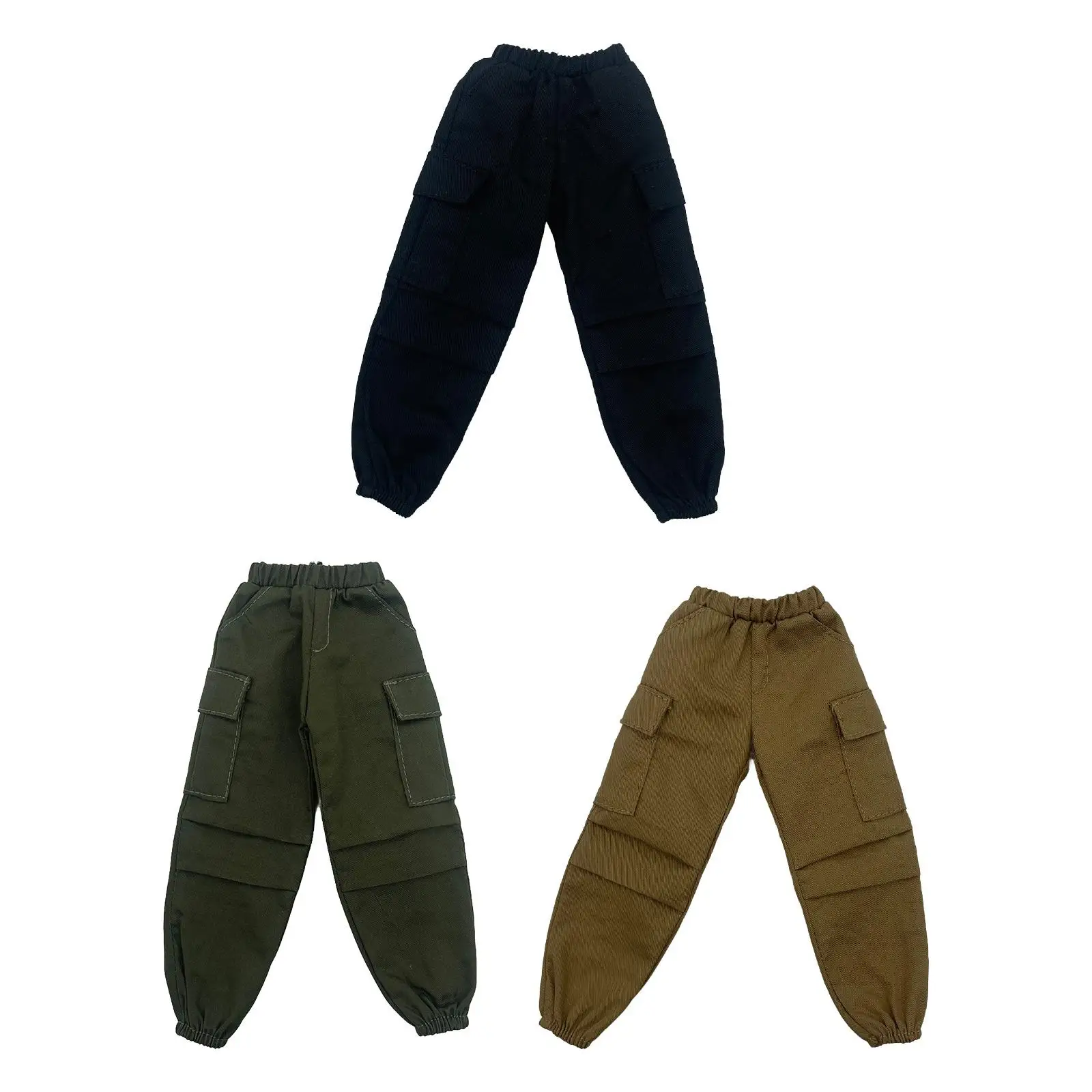 

1/6 Scale Male Figure Pants Casual Wear Clothes 1/6 Male Doll Pants for Action Figure Doll Figures Soldier 12'' Accessory