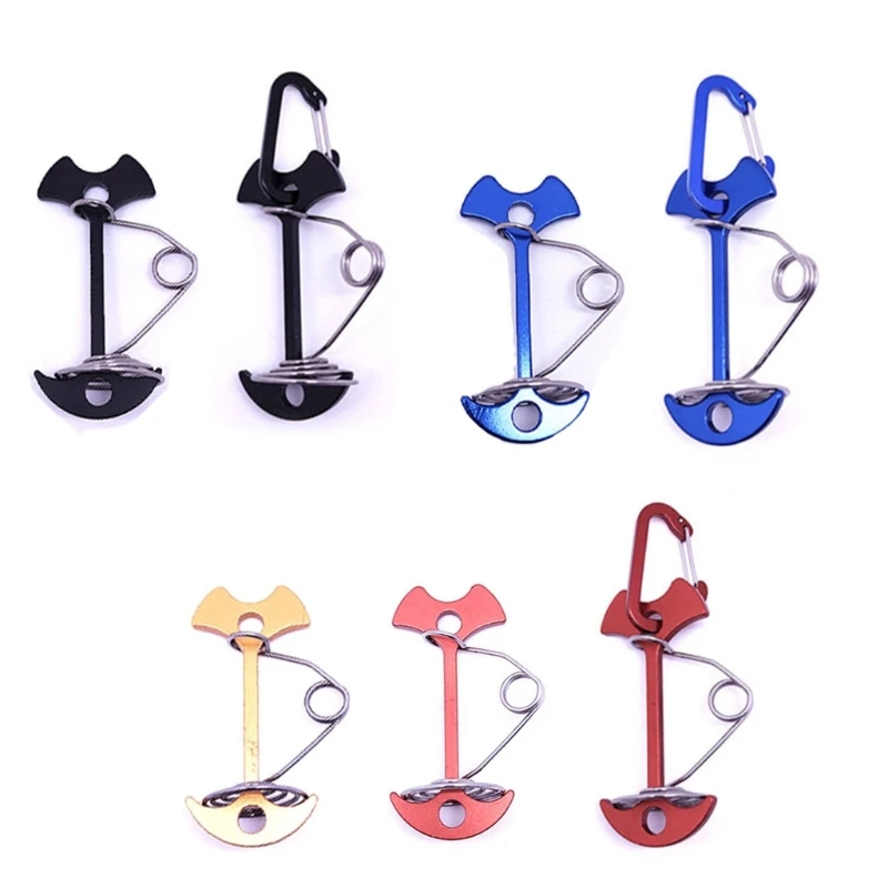 Stainless Spring Tent Rope Tensioner Adjuster Tent Peg Octopus Rope Buckle Wind proof Octopus Deck Nails with Carabiner D5QD
Stainless Spring Tent Rope Tensioner Adjuster Tent Peg Octopus Rope Buckle Wind proof Octopus Deck Nails with Carabiner D5QD