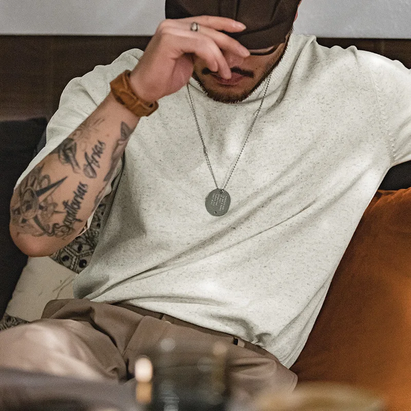 Maden Breathable Linen Knitted Men's T Shirt 2023 Summer Casual Solid Color Short Sleeve T-shirts Vintage Oversized Tee Tops
Maden Breathable Linen Knitted Men's T Shirt 2023 Summer Casual Solid Color Short Sleeve T-shirts Vintage Oversized Tee Tops