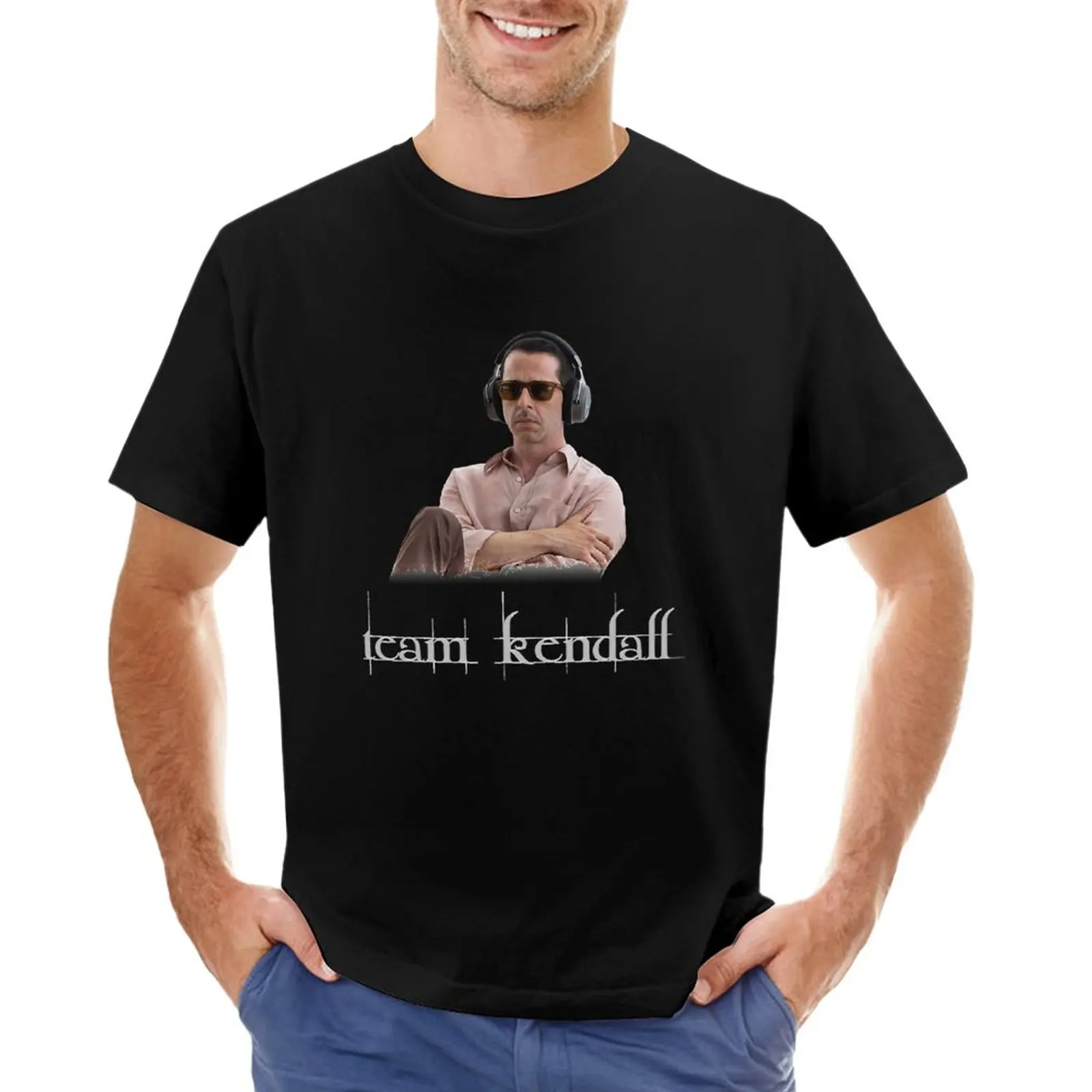 

men fashion short sleeve Team Kendall Succession T-Shirt animal print tshirt for boys tops tees summer black casual t-shirts