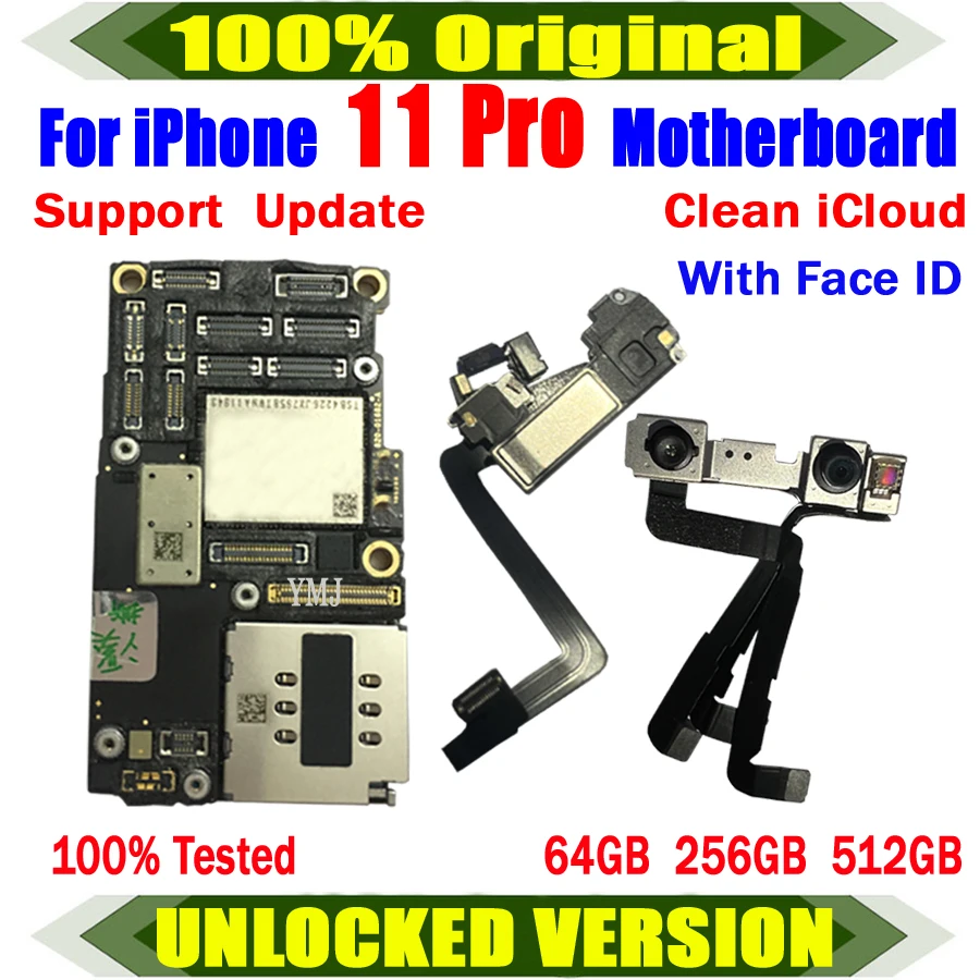 Free ICloud For IPhone 11 PRO Motherboard Original Unlocked With/No Face ID Logic Board 100% Tested Good Working Mainboard
Free ICloud For IPhone 11 PRO Motherboard Original Unlocked With/No Face ID Logic Board 100% Tested Good Working Mainboard