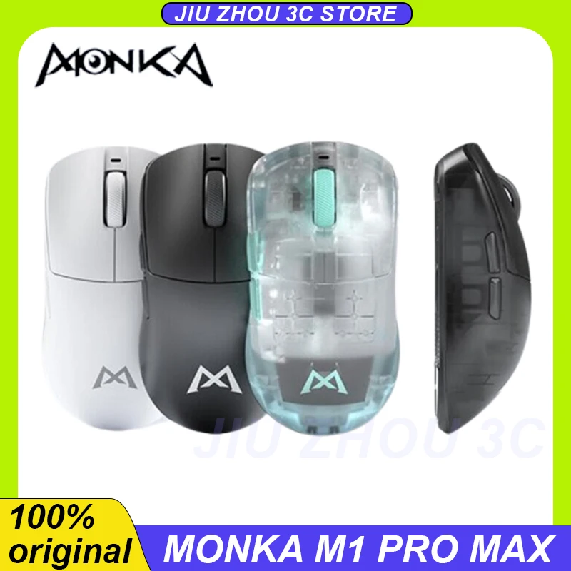 Monka M1 Pro Max Wireless Mouse Paw3395 4k 2.4g Wireless Bluetooth Three Mode Lightweight Pc Gaming Esports Office Mouse Custom
Monka M1 Pro Max Wireless Mouse Paw3395 4k 2.4g Wireless Bluetooth Three Mode Lightweight Pc Gaming Esports Office Mouse Custom