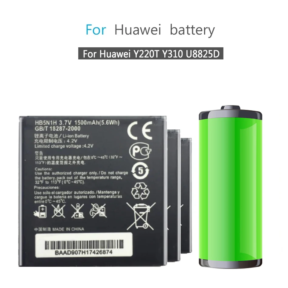 HB5N1H Mobile Phone Battery For Huawei Ascend G300 G305T C8812 U8815 U8818 T8828 Y220 Y310 U8825 T8830 G309T Y320 Y330
HB5N1H Mobile Phone Battery For Huawei Ascend G300 G305T C8812 U8815 U8818 T8828 Y220 Y310 U8825 T8830 G309T Y320 Y330