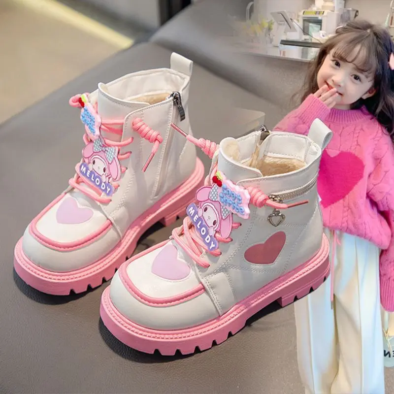 Sanrio Kawaii My Melody Anime Plush Cartoon Casual Outdoor Cotton Shoes Cute Warm Fleece Short Boots Lovely Gifts for Girls
Sanrio Kawaii My Melody Anime Plush Cartoon Casual Outdoor Cotton Shoes Cute Warm Fleece Short Boots Lovely Gifts for Girls