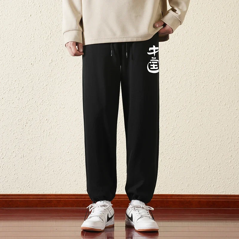 Spring and Autumn Loose Casual Pants Men's Jogger Sports Pants Fashionable Straight Leg Tie Two Wear Printed Guards
Spring and Autumn Loose Casual Pants Men's Jogger Sports Pants Fashionable Straight Leg Tie Two Wear Printed Guards