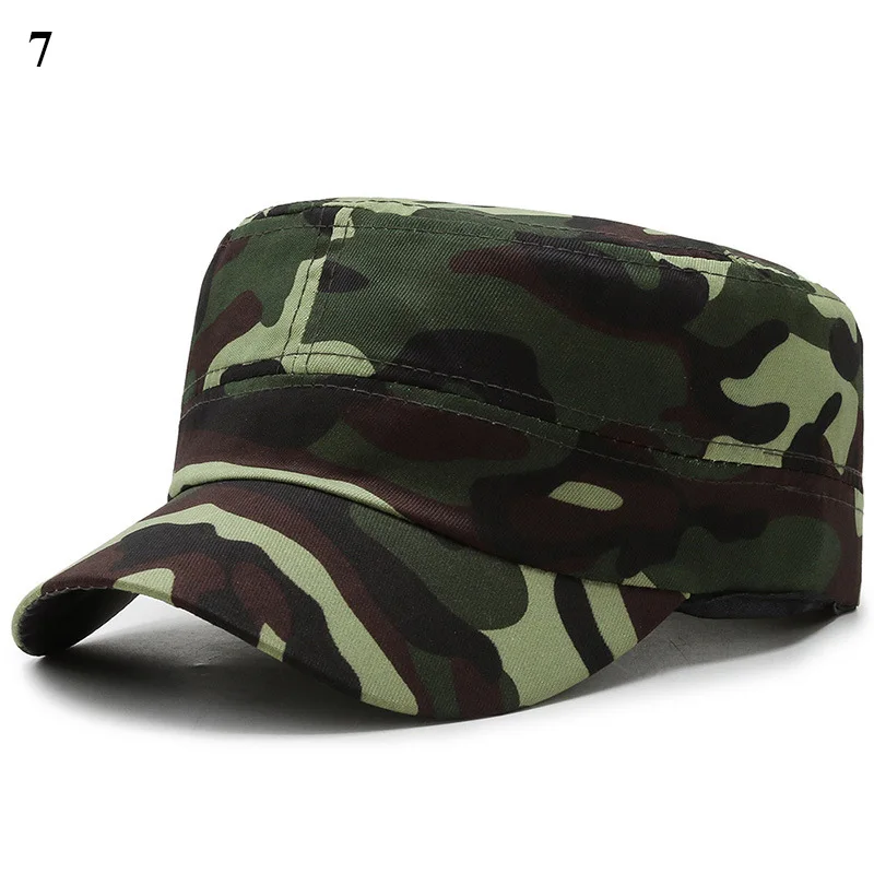 

Men'S Camo Flat Top Hats Camouflage Military Combat Army Caps Outdoor Fishing Hunting Baseball Hats Soldier Caps For Women Men