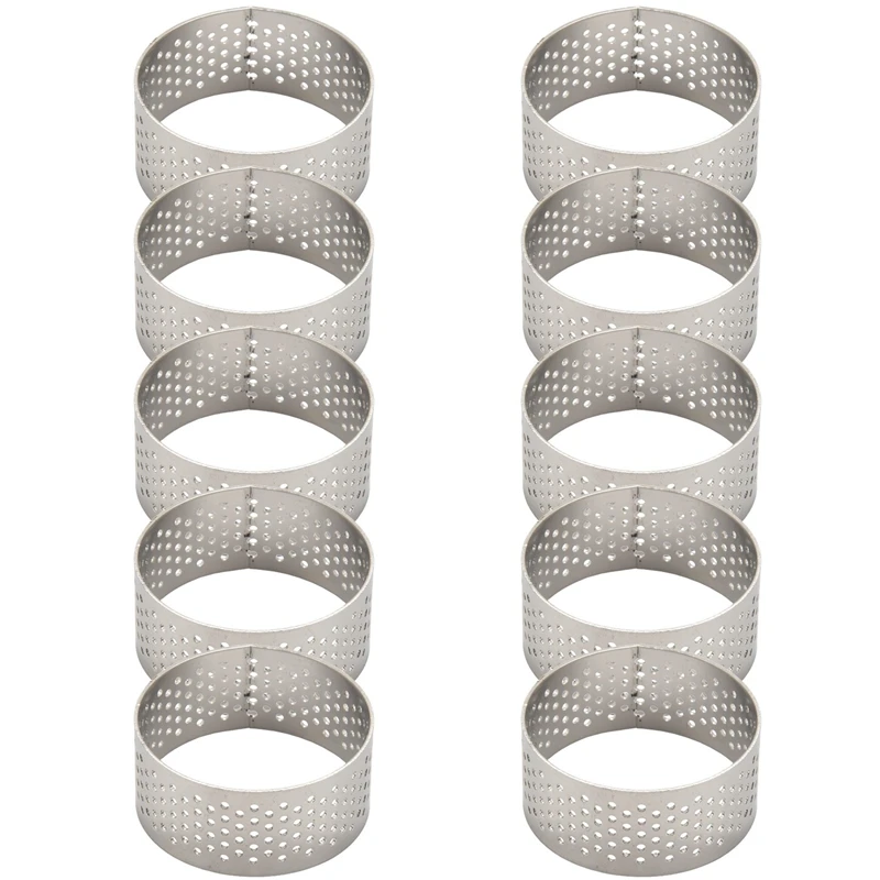 10Pcs 4.5cm Round Stainless Perforated Seamless Tart Ring Quiche Ring Tart Pan Pie Tart Ring with Hole Tart Shell Ring
10Pcs 4.5cm Round Stainless Perforated Seamless Tart Ring Quiche Ring Tart Pan Pie Tart Ring with Hole Tart Shell Ring