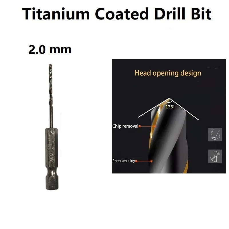 New Drill Bit HSS For Aluminium/wood High Speed Steel Longer Life Part Replacement Set 1/4 Hex Shank 6.35mm Shank
New Drill Bit HSS For Aluminium/wood High Speed Steel Longer Life Part Replacement Set 1/4 Hex Shank 6.35mm Shank