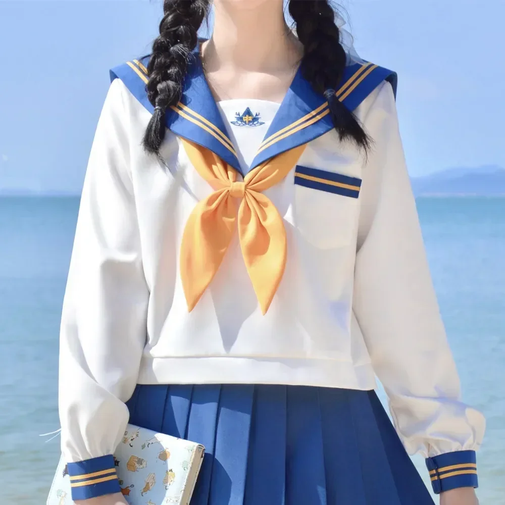 Корейский школьный женский костюм Seifuku, Студенческая одежда, униформа для колледжа, высокая мода, японские девушки, матросские плиссированные
Корейский школьный женский костюм Seifuku, Студенческая одежда, униформа для колледжа, высокая мода, японские девушки, матросские плиссированные