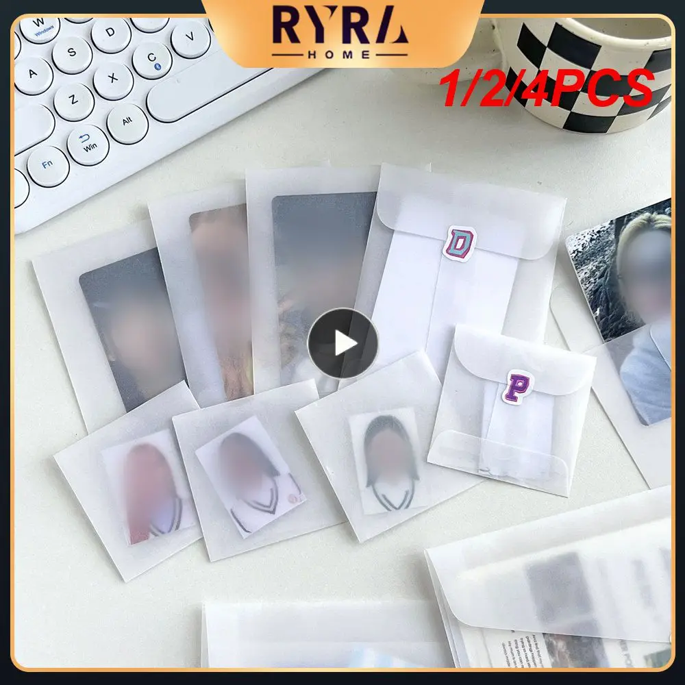 

1/2/4PCS Approximately 2.2g Translucent Storage Bag Durable And Environmentally Friendly Card Case Storage Translucent