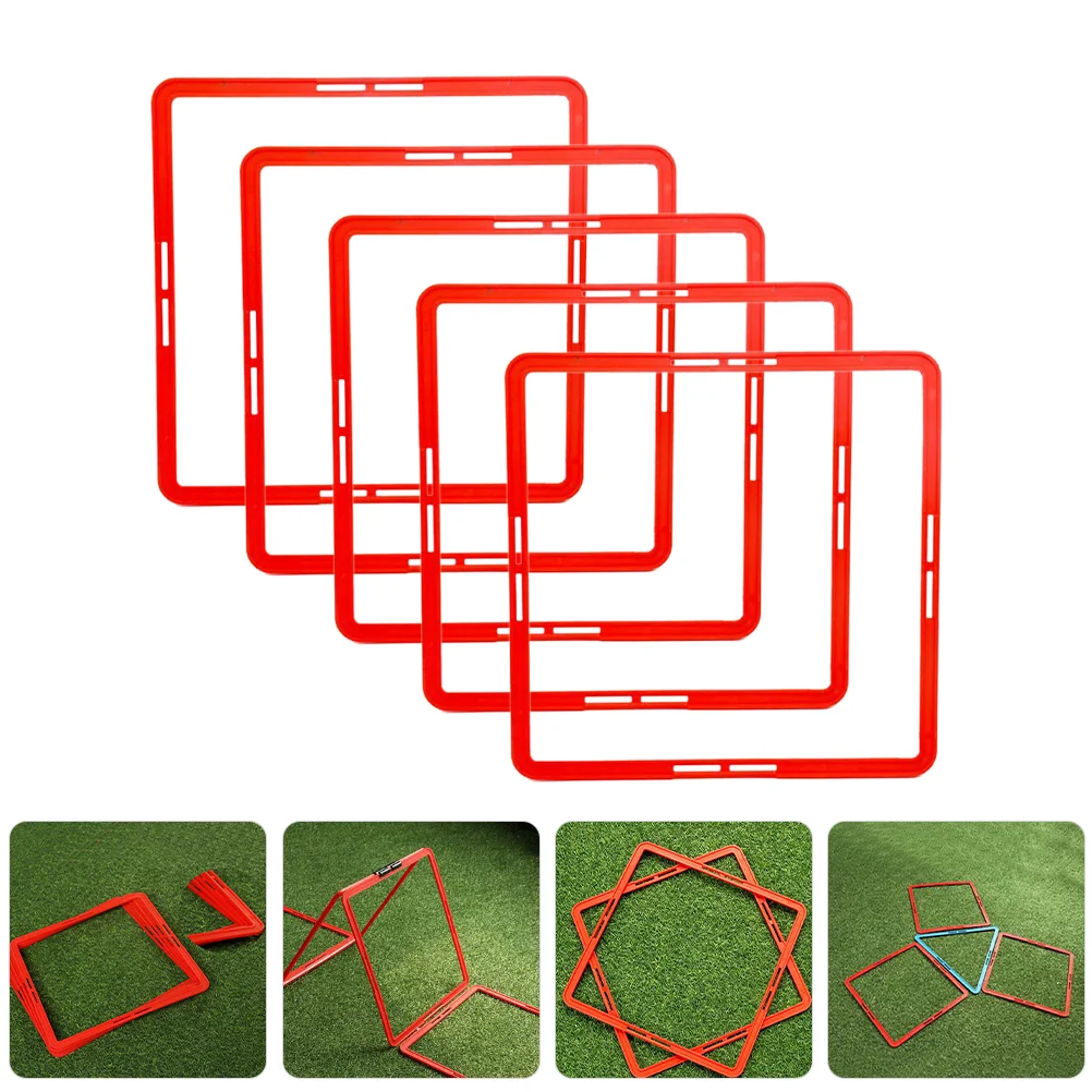 

6 Pcs Square Agility Circle Kids Football Game Soccer Training Rings Circles for Aldult Tennis Portable Composite Material