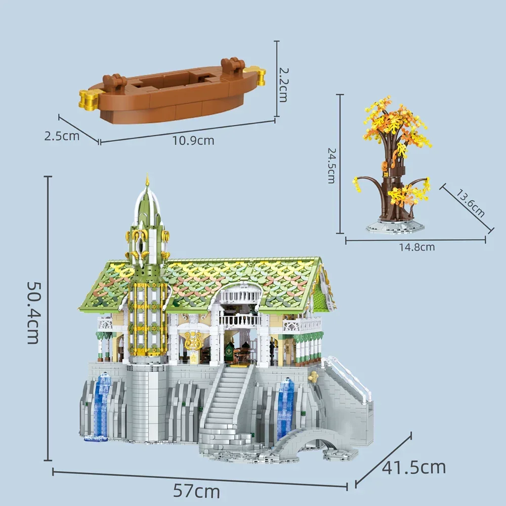 5836PCS Tower of Power Building Blocks The Valley Twilight Model Desktop Decoration Brick Puzzle Toys for Children Kids Gift 5836PCS Tower of Power Building Blocks The Valley Twilight Model Desktop Decoration Brick Puzzle Toys for Children Kids Gift