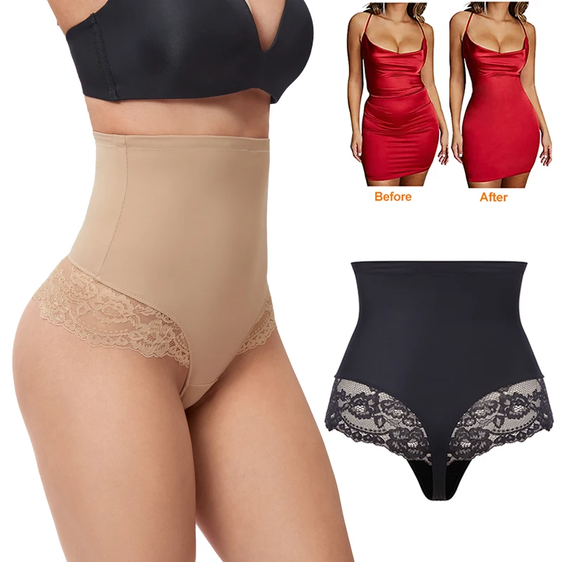 High Waist Tummy Control Panties Women Lace Thong Panty Body Shaper Slimming Underwear Butt Lifter Flat Belly Cincher Briefs
High Waist Tummy Control Panties Women Lace Thong Panty Body Shaper Slimming Underwear Butt Lifter Flat Belly Cincher Briefs