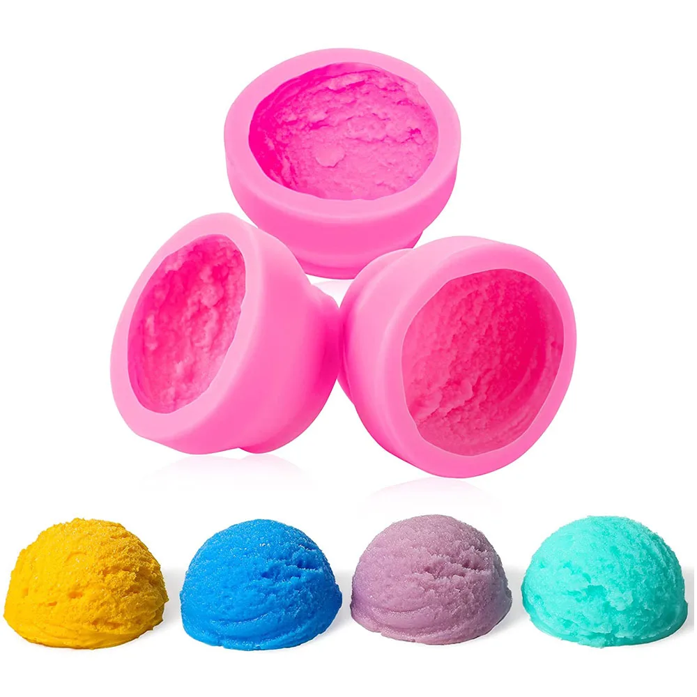 3D Ice Cream Ball Shape Silicone Molds Cake Mold Semi Sphere Fondant Decoration Soap Candle Clay Mould Pastry Bakery Accessories
3D Ice Cream Ball Shape Silicone Molds Cake Mold Semi Sphere Fondant Decoration Soap Candle Clay Mould Pastry Bakery Accessories