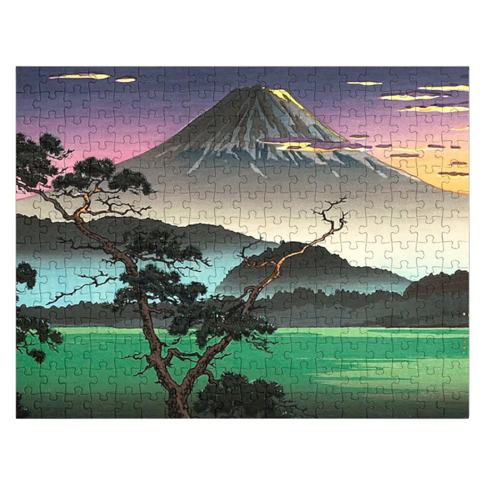 

Tsuchiya Koitsu - Mount Fuji evening view from Lake Sai Jigsaw Puzzle Custom Photo Puzzle Personalized Toy Puzzle Works Of Art