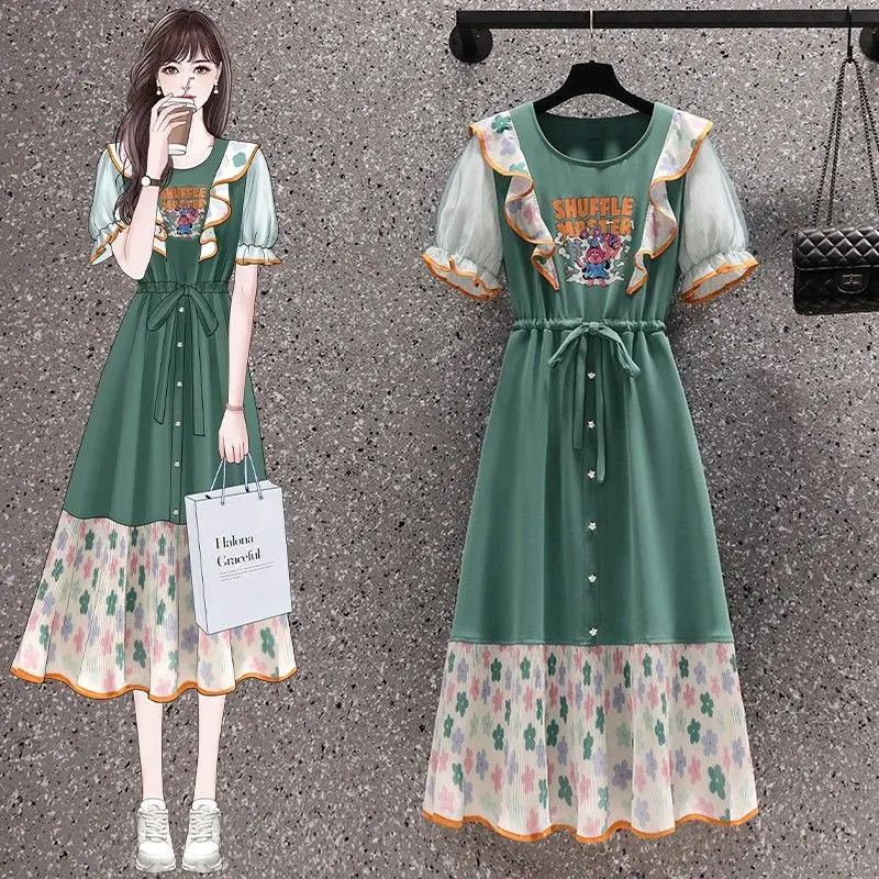 

2022 винтажное богемное тонкое платье женская одежда летнее платье большого размера с вышивкой и принтом fp112