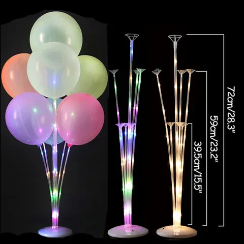 

7/11/13/19 Balloon Tubes Holder Stand Column Confetti Balloons Happy Birthday Ballon Kids Baby Shower Wedding Party Decoration