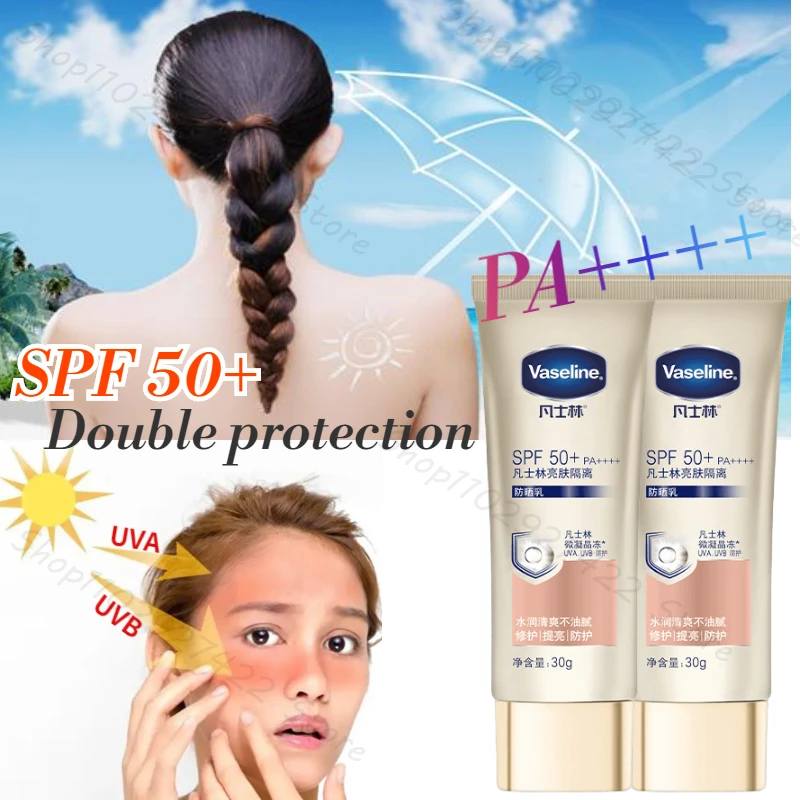SPF50 Vaseline Sunscreen Isolation Cream Small Gold Umbrella UV Protection Face Body Refreshing Moisturizing 30g
SPF50 Vaseline Sunscreen Isolation Cream Small Gold Umbrella UV Protection Face Body Refreshing Moisturizing 30g