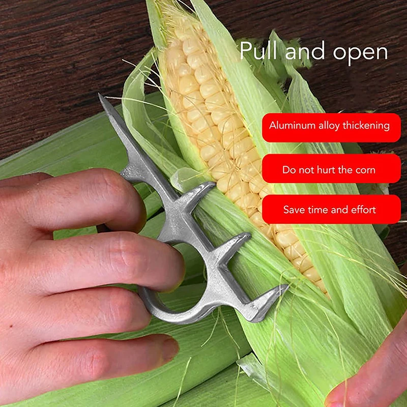 

Aluminum Alloy Corn Quick Husker High Hardness Corn Peeling Tool Kitchen Gadgets Kitchen Utensils