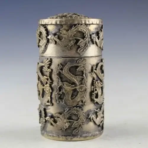 Asia Collectible Decorated Tibet Silver Carved Bird On Grape Tree Big Tea Pot wholesale factory Bronze Arts
Asia Collectible Decorated Tibet Silver Carved Bird On Grape Tree Big Tea Pot wholesale factory Bronze Arts