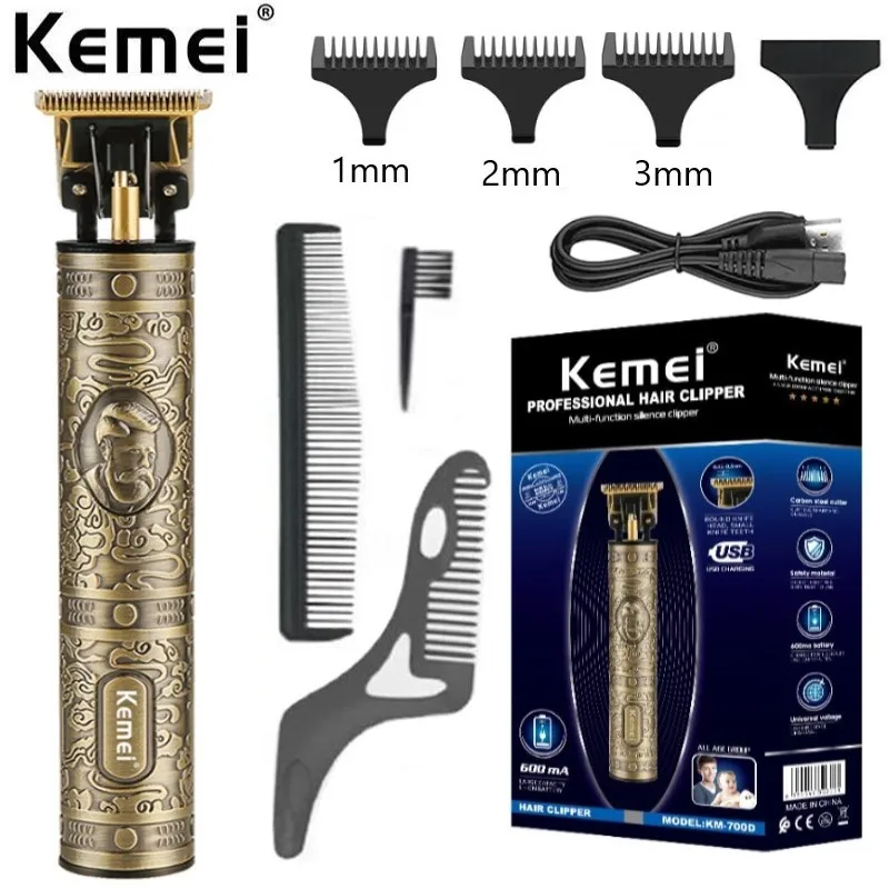 Kemei KM-700D Professional Hair Clipper Barber Hair Trimmer for Men Retro Buddha Cordless Edge Electric Hair Cutting Machine
Kemei KM-700D Professional Hair Clipper Barber Hair Trimmer for Men Retro Buddha Cordless Edge Electric Hair Cutting Machine