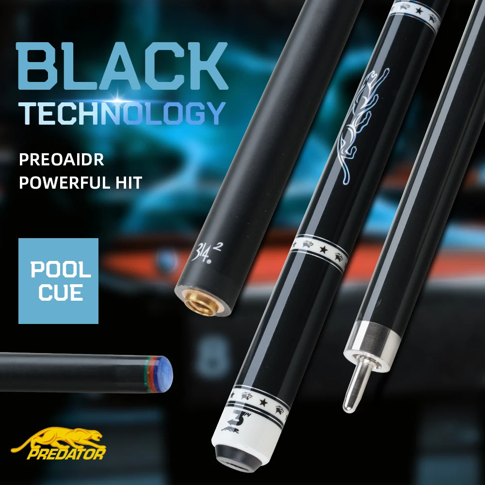 

PREOAIDR 3142 XINGBAO Billard Pool Cue Maple Carbon Shaft Black Technology 12.5/11.5/10.5mm Rainbow Tip Uni-lock Joint Kit