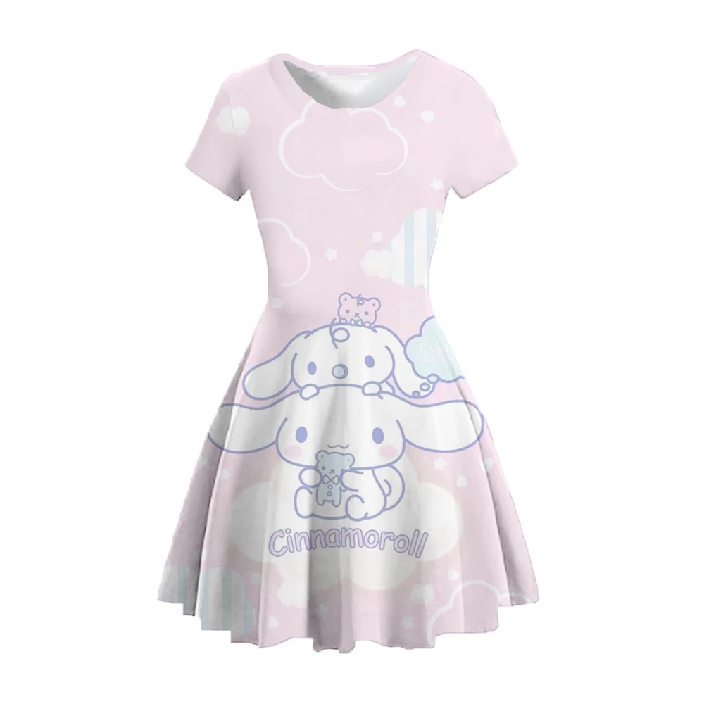 New Women's Dress Printed Big Eared Dog Cartoon Street Style Printed Round Neck Short Sleeve Dress Birthday Party Dress
New Women's Dress Printed Big Eared Dog Cartoon Street Style Printed Round Neck Short Sleeve Dress Birthday Party Dress