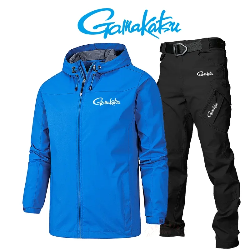Gamakatsu Autumn and Winter Outdoor Fishing Set Men's Sportswear Windproof and Waterproof Hooded Thin Jacket Fishing Set
Gamakatsu Autumn and Winter Outdoor Fishing Set Men's Sportswear Windproof and Waterproof Hooded Thin Jacket Fishing Set