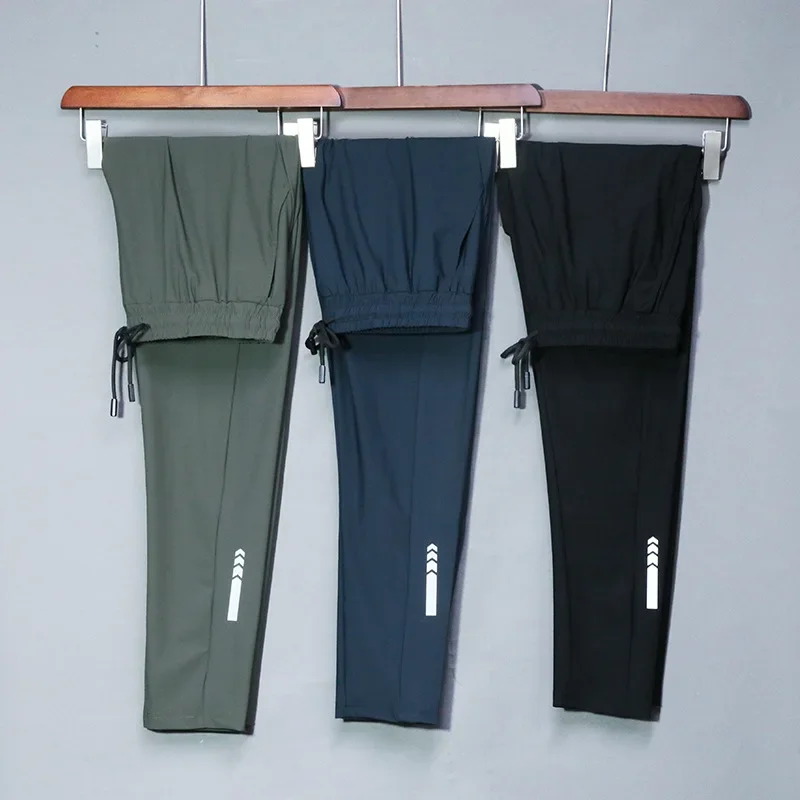 

High Quality Men Running Fitness Sweatpant Male Casual Outdoor Training Sport 9 Point Pant Jogging Workout Trousers Bodybuilding