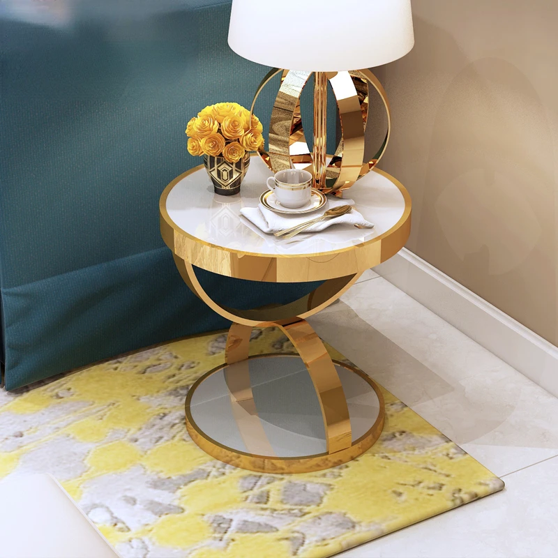 Storage Rack Small Coffee Table Simple Living Room Side Table Hong Kong Style Bedside Side Cabinet Post-Modern Corner Table
Storage Rack Small Coffee Table Simple Living Room Side Table Hong Kong Style Bedside Side Cabinet Post-Modern Corner Table