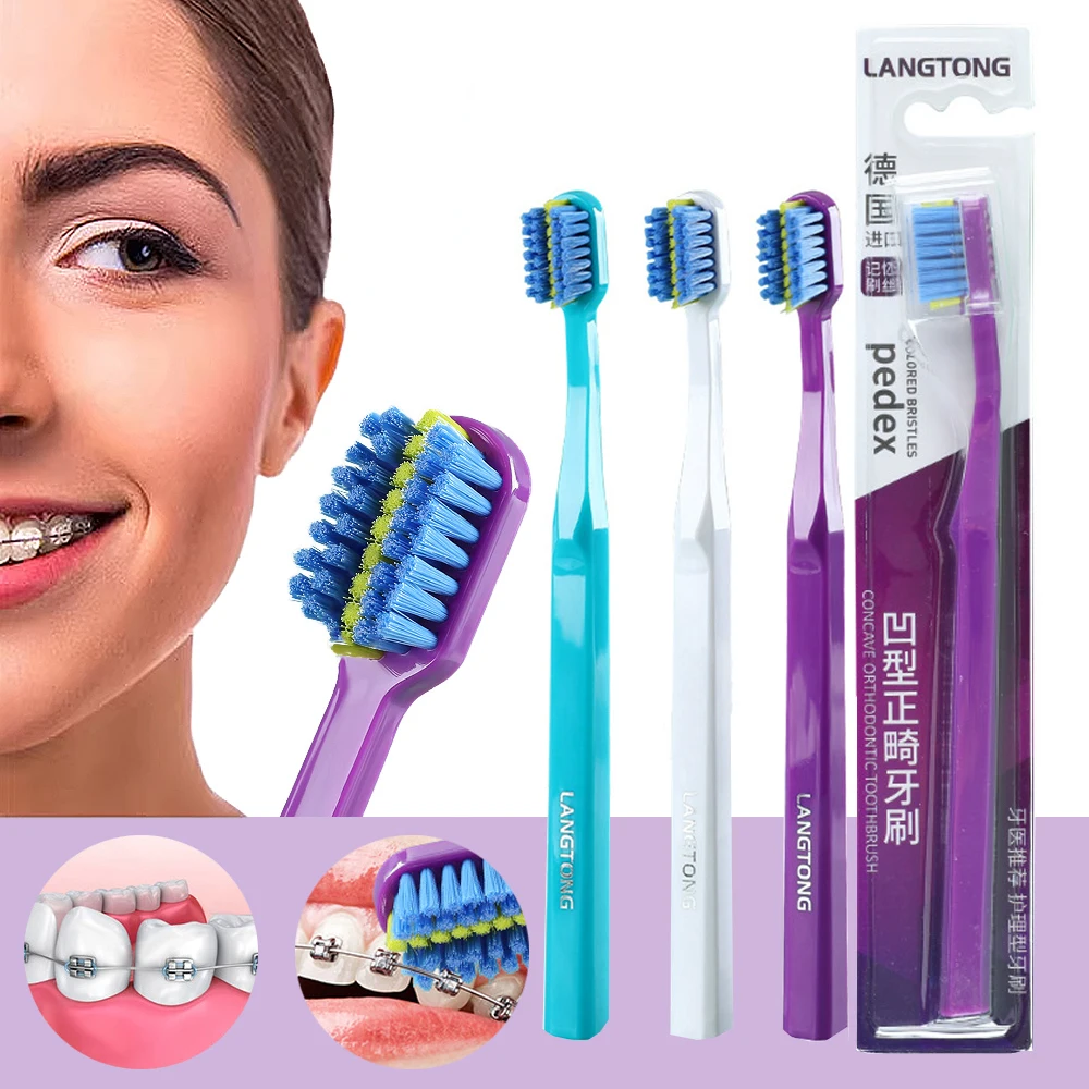 

Oral Hygiene Orthodontic Toothbrush Brace Clean Interdental Brush Soft Bristles Toothbrush Oral Care Health Beauty Family Tool