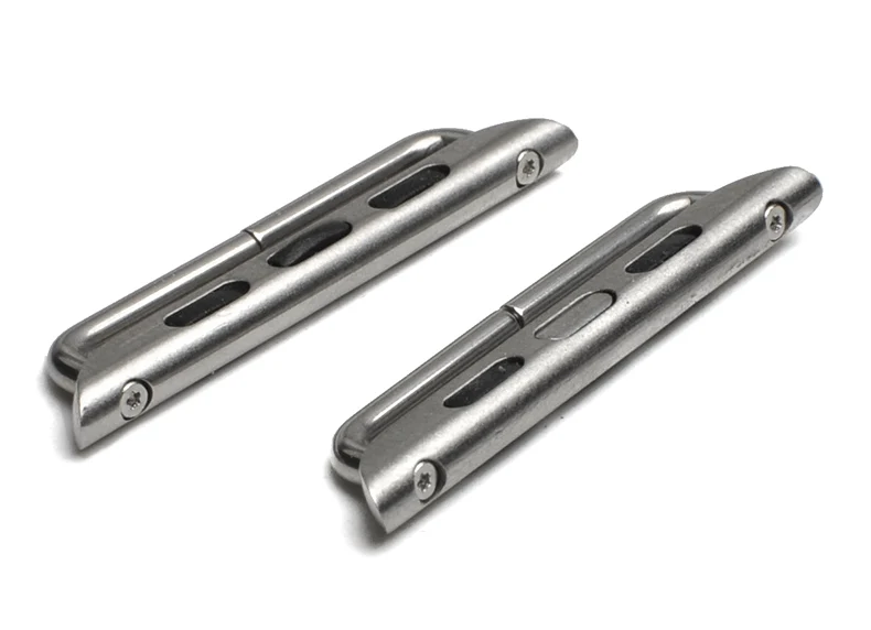 2Pcs Adapter for Apple Watch series 6 SE 5 4 3 iwatch 44mm 42mm 38mm 40mm strap stainless steel Watchband Accessories Connector 2Pcs Adapter for Apple Watch series 6 SE 5 4 3 iwatch 44mm 42mm 38mm 40mm strap stainless steel Watchband Accessories Connector