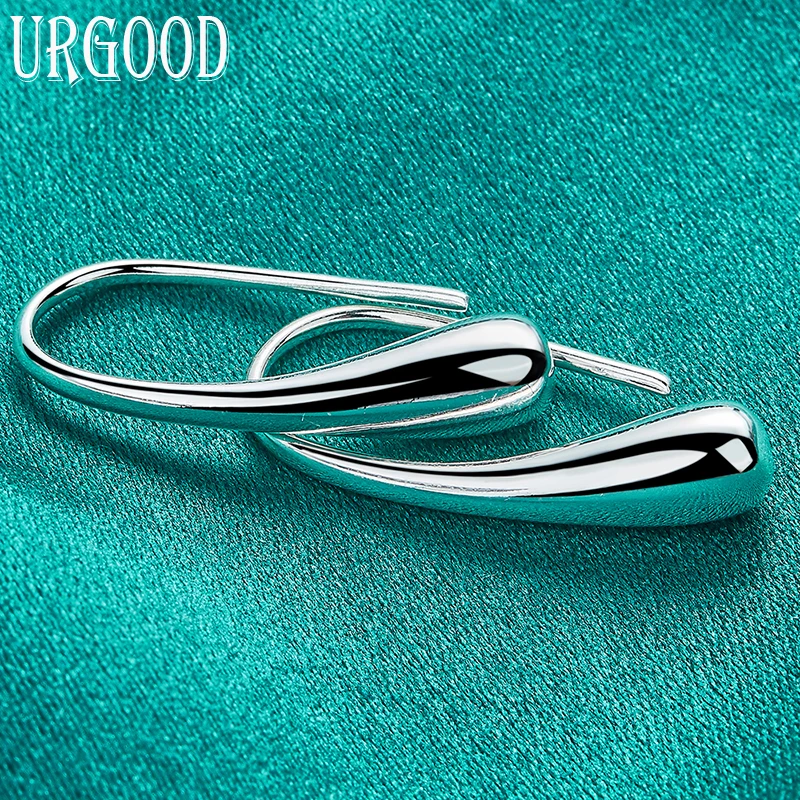 925 Sterling Silver Water Droplets Earring Clip For Women Party Engagement Wedding Fashion Jewelry Gift
925 Sterling Silver Water Droplets Earring Clip For Women Party Engagement Wedding Fashion Jewelry Gift