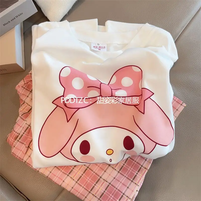 Милая пижама Hello Kitty My Melody аниме Kawaii Sanrio с коротким рукавом длинные брюки пижамы Ins милые понравиться Домашняя одежда тканевые подарки для девочек
Милая пижама Hello Kitty My Melody аниме Kawaii Sanrio с коротким рукавом длинные брюки пижамы Ins милые понравиться Домашняя одежда тканевые подарки для девочек