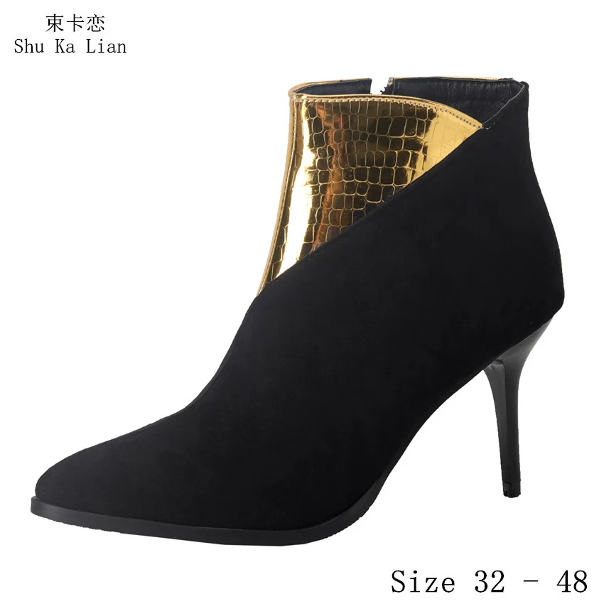 Spring Autumn Women Ankle Boots 8 CM High Heels Woman Short Boots High Heel Shoes Small Plus Size 32 - 48
Spring Autumn Women Ankle Boots 8 CM High Heels Woman Short Boots High Heel Shoes Small Plus Size 32 - 48