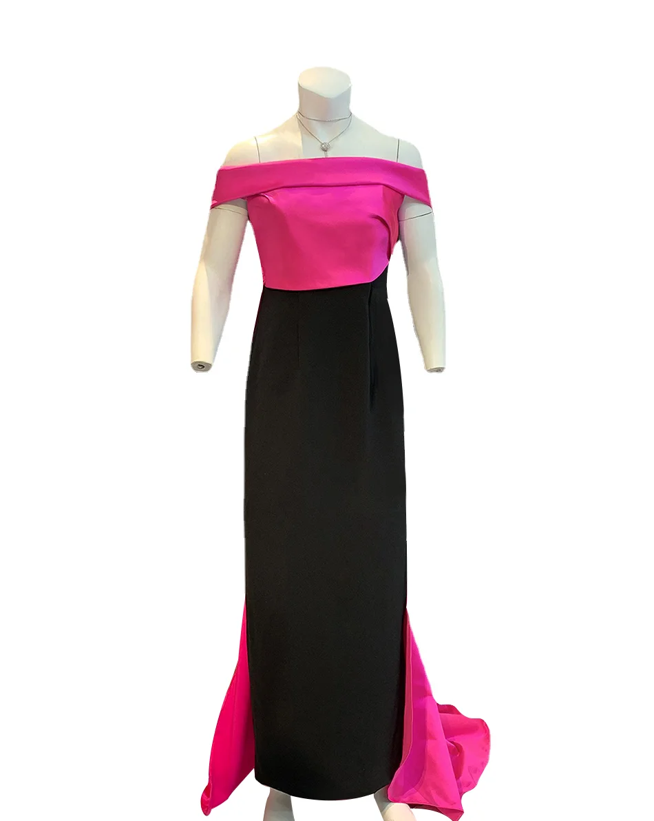 Customized Elegant Red and Black Color Matching Long Dinner Dress Party Dresses Women Evening
Customized Elegant Red and Black Color Matching Long Dinner Dress Party Dresses Women Evening