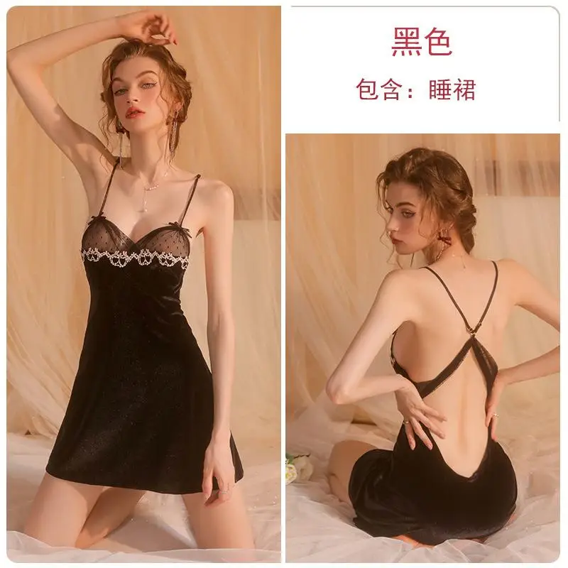 Womensexy Night Gowns For Women Elegant Sleepwear Female Nightdress Long Sleeves Underwear Simplicity Pajama Dress Womens Sexy
Womensexy Night Gowns For Women Elegant Sleepwear Female Nightdress Long Sleeves Underwear Simplicity Pajama Dress Womens Sexy