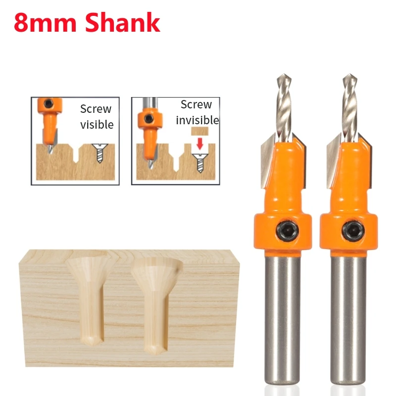 YUSUN 8MM Shank Hss Countersink Router Bit Screw Extractor Woodworking Milling Cutter For Wood
YUSUN 8MM Shank Hss Countersink Router Bit Screw Extractor Woodworking Milling Cutter For Wood