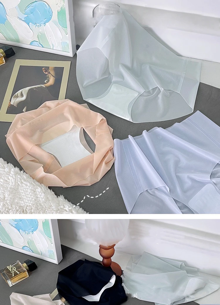 1pcs Women Ultrathin Panties Female Plus Size Underwear Ice Silk High Waist Seamless Underpant Girl Briefs Breathable Sexy Panty 4 S30f383b814cb4c25b146b9796afa4df9v