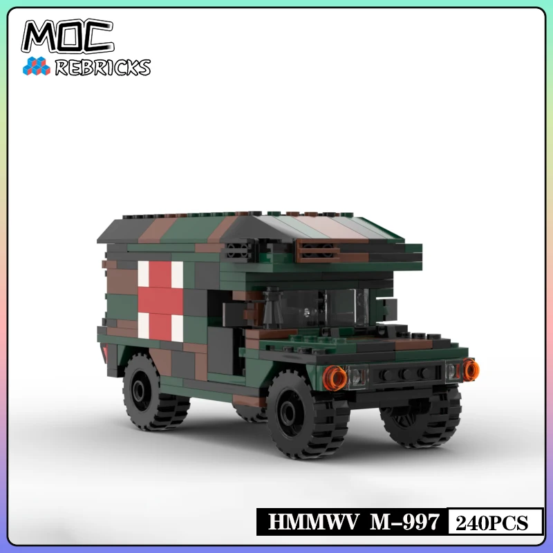 Военная серия кубики MOC Hummer M997, спасательный автомобиль, набор строительных блоков «сделай сам», игрушки для мальчиков, хобби, рождественские подарки
Военная серия кубики MOC Hummer M997, спасательный автомобиль, набор строительных блоков «сделай сам», игрушки для мальчиков, хобби, рождественские подарки