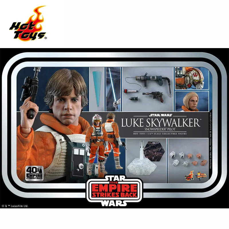 

In Stock Original Hottoys HT 1/6 Luke Skywalker MMS585 40th Anniversary Edition Star Wars Anime Figur Action Figures Model Toys