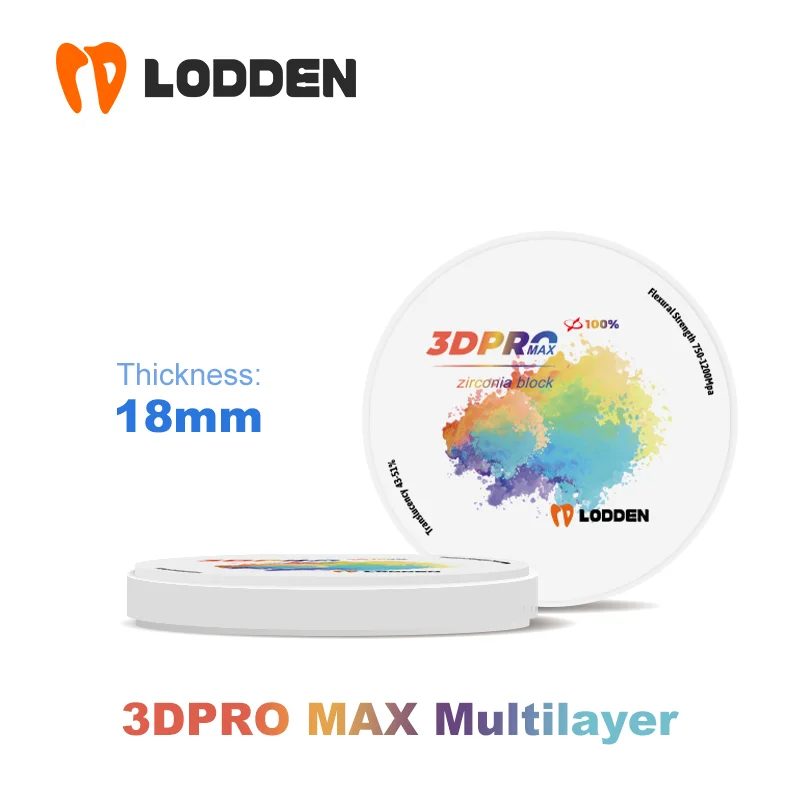 Стоматологический материал из циркония, многослойный блок 98*18 мм 3D PRO MAX, многослойный циркониевый диск Cad Cam Open System Dental Lab use
Стоматологический материал из циркония, многослойный блок 98*18 мм 3D PRO MAX, многослойный циркониевый диск Cad Cam Open System Dental Lab use
