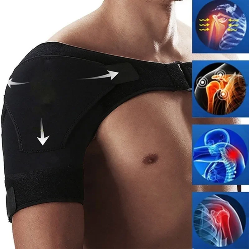 

1PC Left/Right Adjustable Breathable Shoulder Support Brace Strap Therapy Arthritis Joint Pain Sport Gym Compression Neoprene