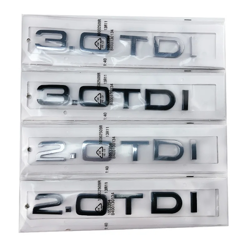 3D ABS Chrome Black Logo TDI Emblem Car Badge Trunk Decal for A3 A4 LQ6 LQ3 Q7 TDI Modification Rear Tail Trunk Stikcer Accessor
3D ABS Chrome Black Logo TDI Emblem Car Badge Trunk Decal for A3 A4 LQ6 LQ3 Q7 TDI Modification Rear Tail Trunk Stikcer Accessor