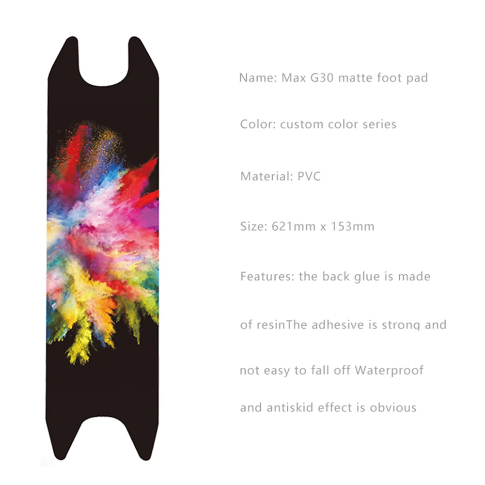 Self-Adhesive Scooter Pedal Sandpaper Sticker PVC Waterproof For Ninebot MAX‑G30 Self-adhesive Sticker Aloof/Camouflage/Graffiti
Self-Adhesive Scooter Pedal Sandpaper Sticker PVC Waterproof For Ninebot MAX‑G30 Self-adhesive Sticker Aloof/Camouflage/Graffiti
