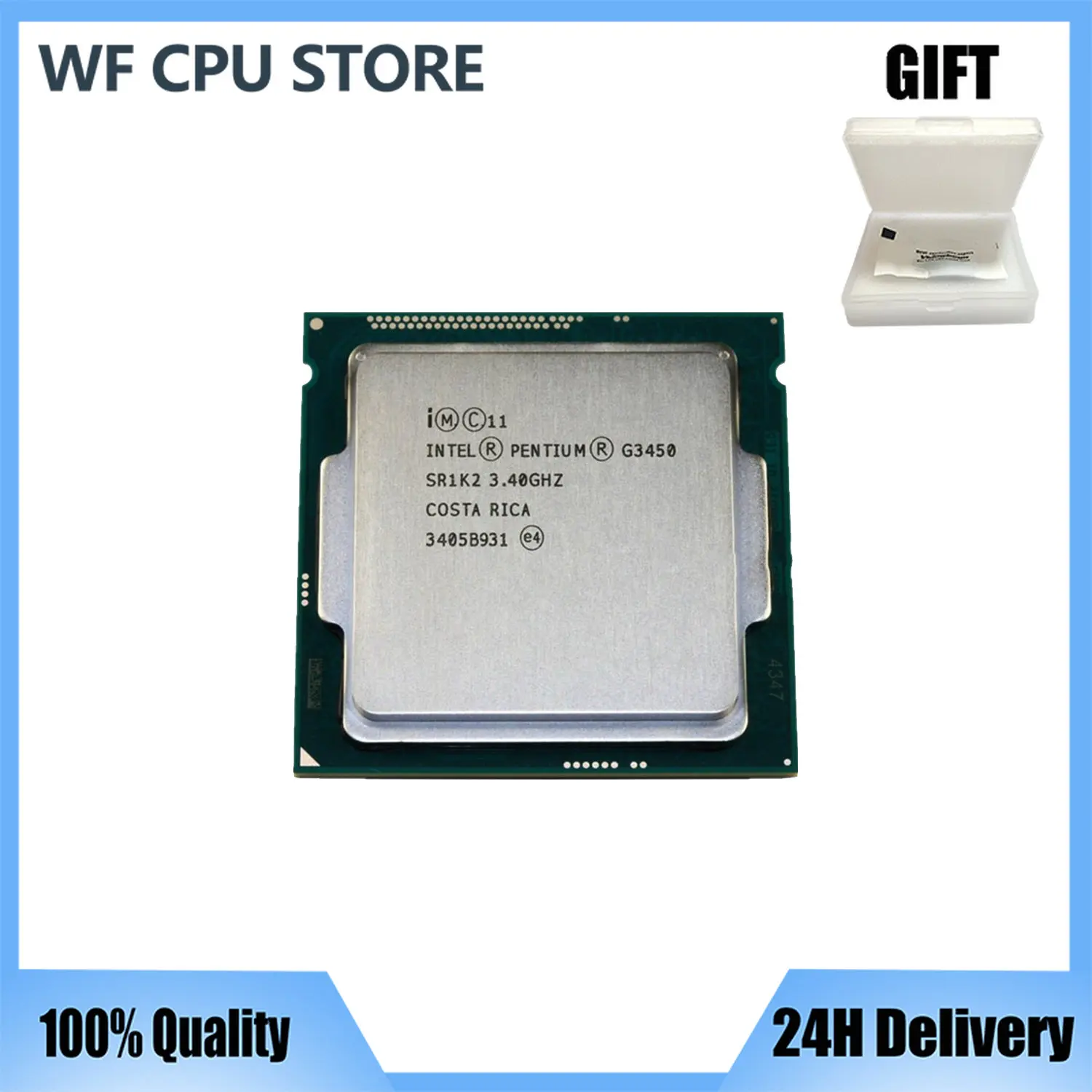 

Intel Pentium G3450 3.4GHz Dual-Core 3M 53W LGA 1150 CPU Processor