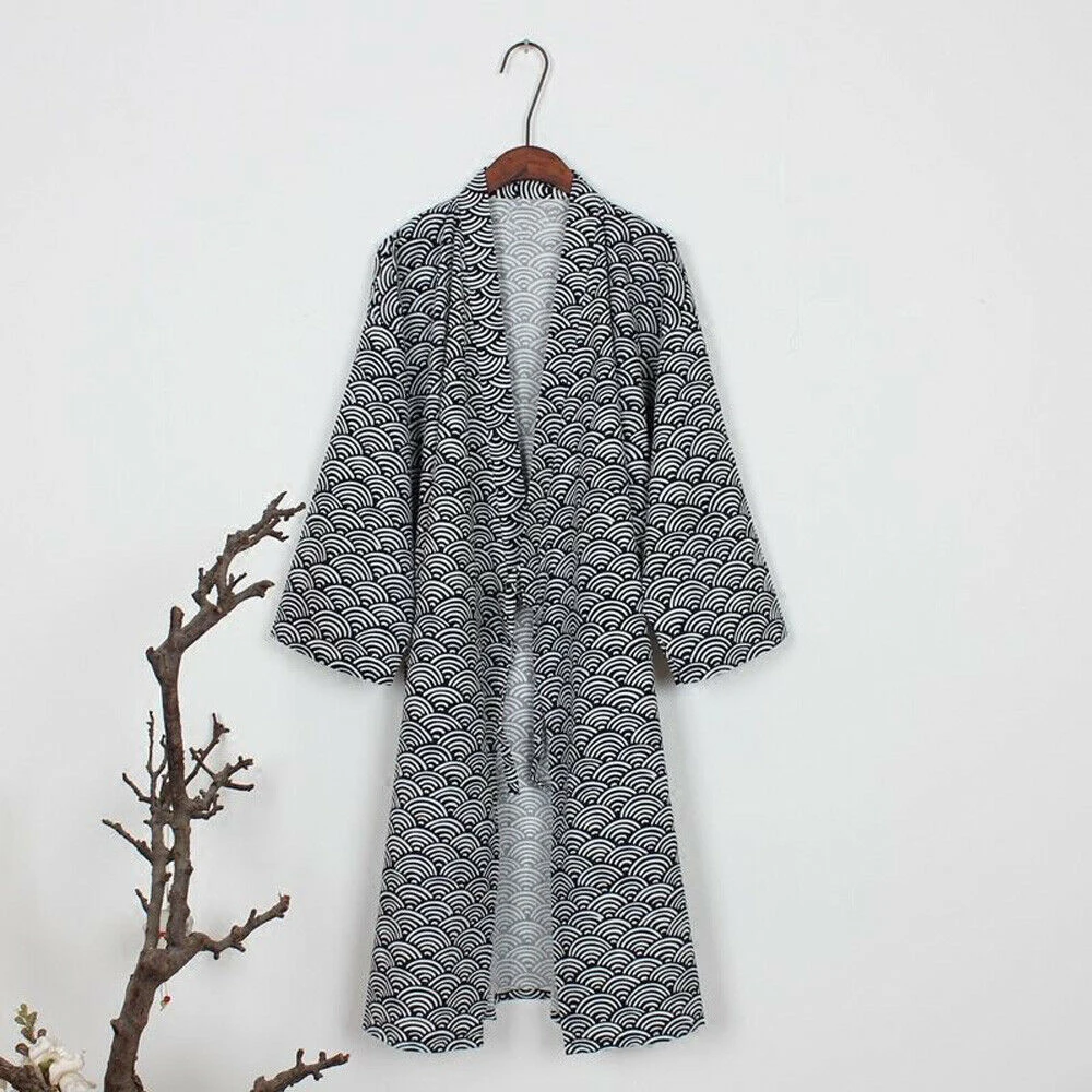 Fashion Japanese Style Classic Robe Bathrobe Kimono Traditional Print Gown Nightwear Sleepwear Pajamas Clothing Robes For Men
Fashion Japanese Style Classic Robe Bathrobe Kimono Traditional Print Gown Nightwear Sleepwear Pajamas Clothing Robes For Men