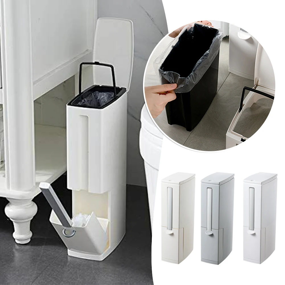 Plastic Slim Dustbin Toilet Brush Set Waterproof Sturdy Garbage Bin Toilet Accessories
Plastic Slim Dustbin Toilet Brush Set Waterproof Sturdy Garbage Bin Toilet Accessories