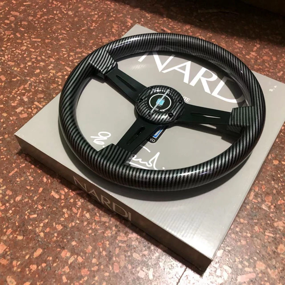 350MM Universal Classic ABS Carbon Nardi Steering Wheel 14Inch Racing Wood Steering wheels Volantes For VW BMW BENZ TOYOTA
350MM Universal Classic ABS Carbon Nardi Steering Wheel 14Inch Racing Wood Steering wheels Volantes For VW BMW BENZ TOYOTA